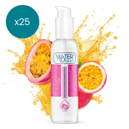 WATERFEEL - LUBRICANTE BASE AGUA FRUTA DE LA PASIÓN 175 ML PACK 25 UDS Kits Lubricantes