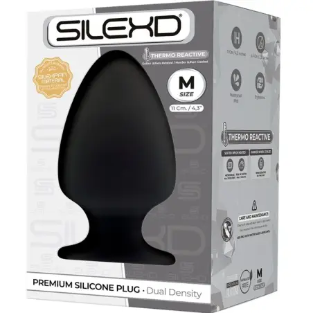 SILEXD - MODELO 1 PLUG ANAL SILICONA PREMIUM SILEXPAN PREMIUM TERMORREACTIVO TALLA M Plugs Anales