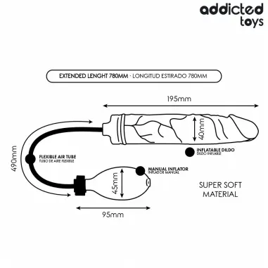 ADDICTED TOYS - DILDO INFLABLE MODELO 4 Anal Inflable