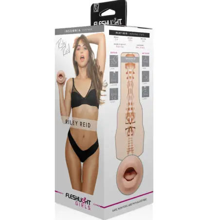 FLESHLIGHT GIRLS - RILEY REID INSOMNIA BOCA Masturbador Boca