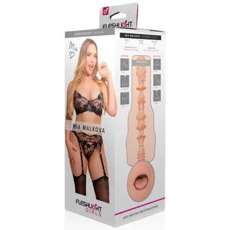 FLESHLIGHT GIRLS - MIA MALKOVA HEADSHOT BOCA Masturbador Boca