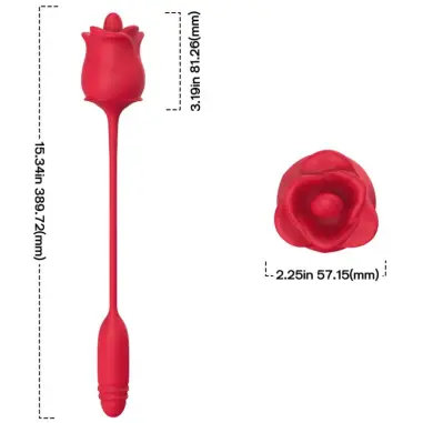ARMONY - ROSA 3 EN 1, ESTIMULADOR, SUCCIONADOR Y UP&DOWN CON COLA ROJO Succionadores con vibración