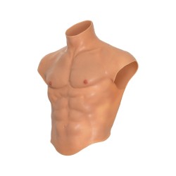 HIDDEN DESIRE - ALTER EGO CAMISETA SILICONA TORSO MASCULINO CON ABDOMINALES NATURAL HIDDEN DESIRE