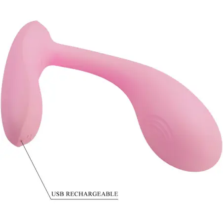 Baird G-Spot 12 Vibraciones Recargable Rosa APP - 12 Modos