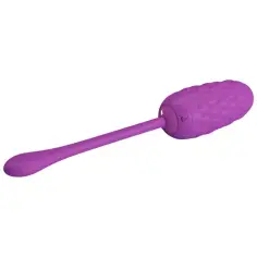 PRETTY LOVE - HUEVO VIBRADOR CON TEXTURA MARINA RECARGABLE MORADO 2