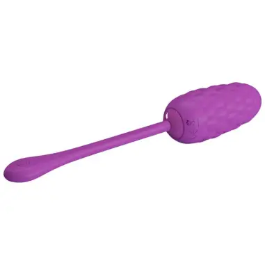 Huevo Vibrador con Textura Marina Recargable Morado
