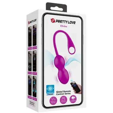 Elvira Bolas Vibradoras Recargable Morado | Pretty Love