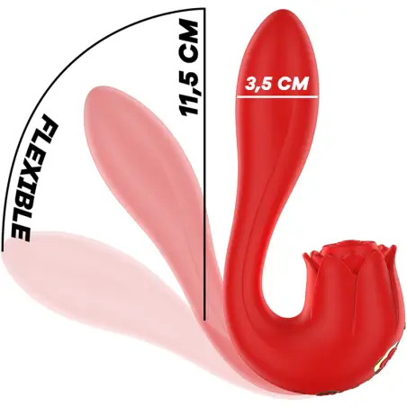 Selena Estimulador Vibrating + Tapping Rojo - 7 Modos | MIA