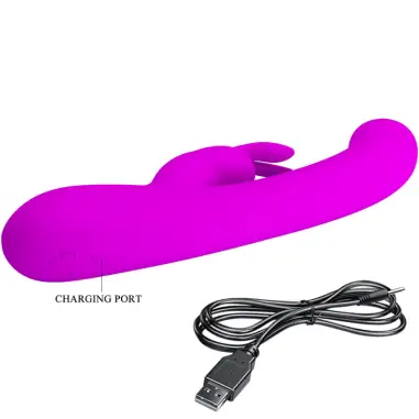 Lamar Vibrador Rabbit & Punto G Violeta | Pretty Love