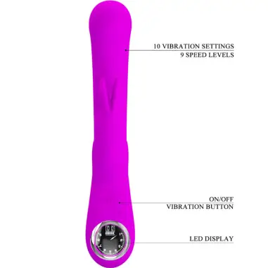 Lamar Vibrador Rabbit & Punto G Violeta | Pretty Love
