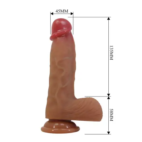 Duvall Dildo Realístico con Ventosa 19.3 cm -Ø- 4.5 cm