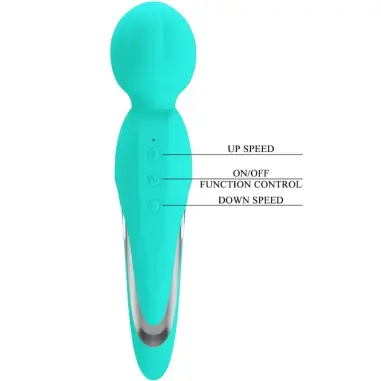 Walter Vibrador Wand Verde Agua - 7 Funciones | Pretty Love