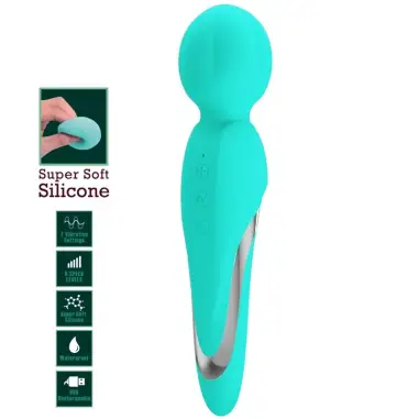 Walter Vibrador Wand Verde Agua - 7 Funciones | Pretty Love