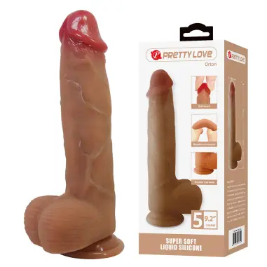 Orton Dildo Realístico con Ventosa 23.5 cm -Ø- 4.9 cm
