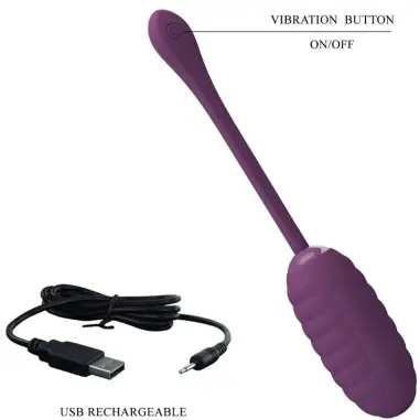 Casper Huevo Vibrador Recargable Morado | Pretty Love