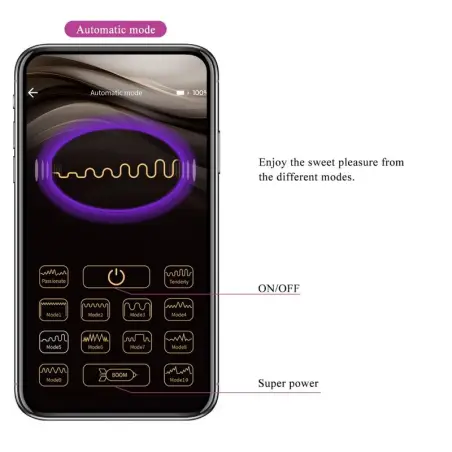 Casper Huevo Vibrador Recargable Morado | Pretty Love