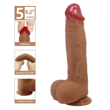 Orton Dildo Realístico con Ventosa 23.5 cm -Ø- 4.9 cm