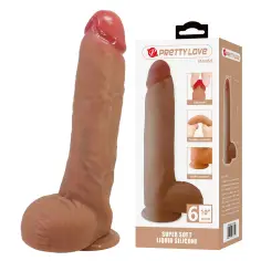 PRETTY LOVE - MENDEL DILDO REALÍSTICO CON VENTOSA 25.5 CM -Ø- 5.6 CM 2