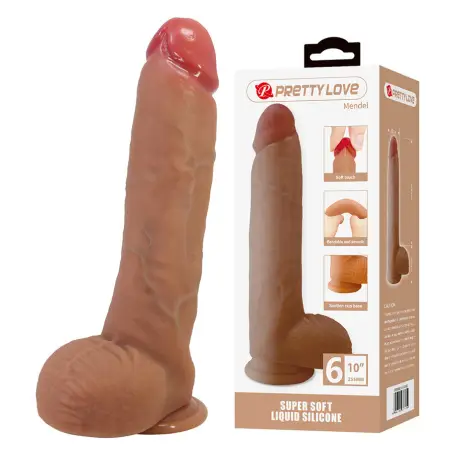 Mendel Dildo Realístico con Ventosa 25.5 cm -Ø- 5.6 cm