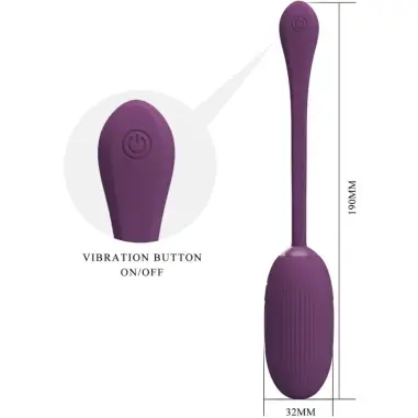 Doreen Huevo Vibrador Recargable Lila | Pretty Love