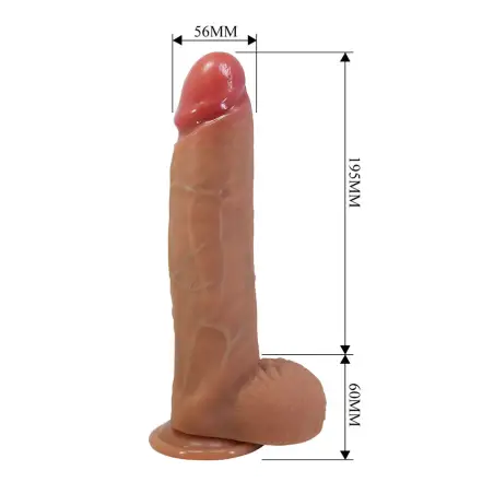 Mendel Dildo Realístico con Ventosa 25.5 cm -Ø- 5.6 cm
