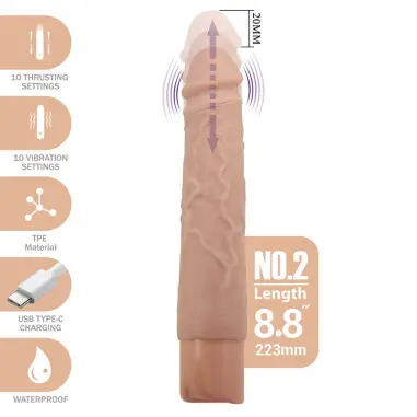 Kessler Dildo Vibrador Realista 10 Modos de Vibración