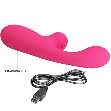 Skylar Vibrador Estimulador Rosa - Recargable | Pretty Love