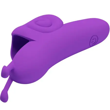 Snail Poderoso Estimulador de Dedo Morado | Pretty Love