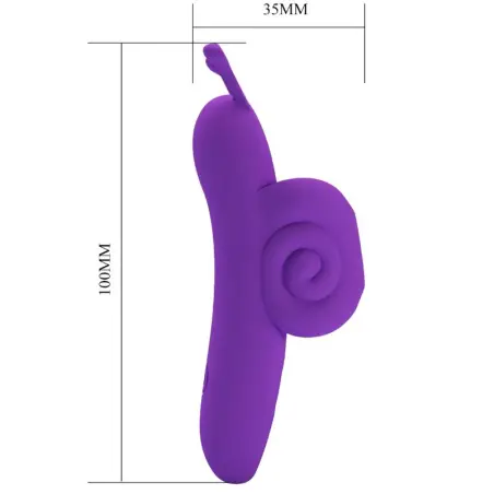 Snail Poderoso Estimulador de Dedo Morado | Pretty Love