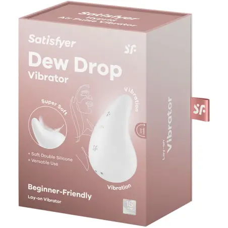 Dew Drop Vibrador Lay-On Blanco - 12 Modos | Satisfyer