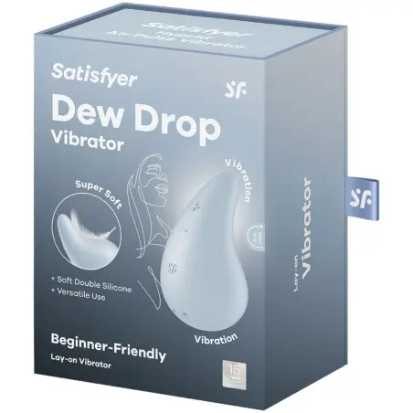 Dew Drop Vibrador Lay-On Azul - 12 Modos | Satisfyer