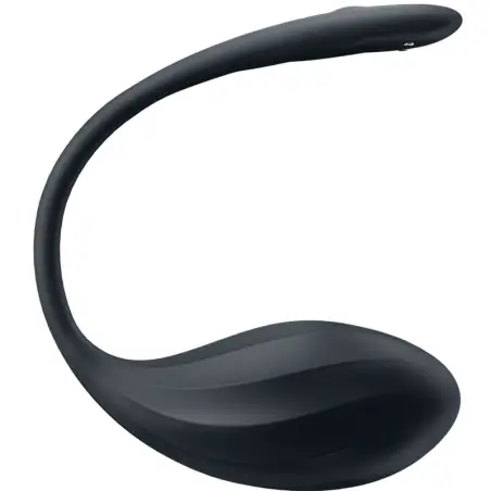 Ribbed Petal Estimulador Punto G Control Remoto Negro APP