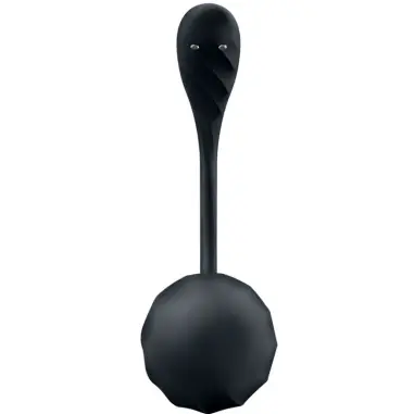 Ribbed Petal Estimulador Punto G Control Remoto Negro APP