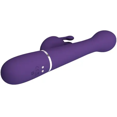 Dejon Vibrador Rabbit 3 en 1 Multifunción Morado - Rotación