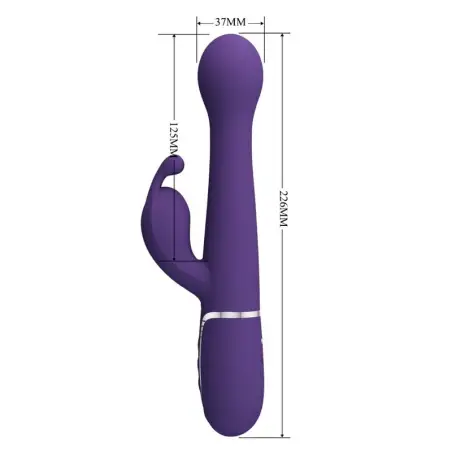 Dejon Vibrador Rabbit 3 en 1 Multifunción Morado - Rotación