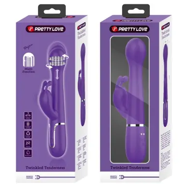 Dejon Vibrador Rabbit 3 en 1 Multifunción Morado - Rotación