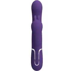 PRETTY LOVE - CAMMY TRIPLE VIBRADOR MULTIFUNCIÓN 4 EN 1 MORADO 2