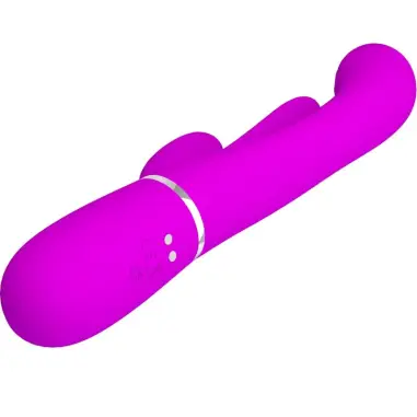 Shania Triple Vibrador Rabbit Multifunción Rosa - Recargable