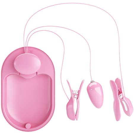 PRETTY LOVE - SURPRISE BOX PINZAS ELECTRO ESTIMULACION ROSA PRETTY LOVE FLIRTATION