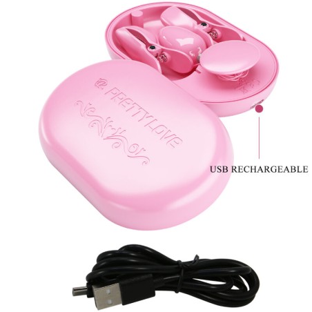 PRETTY LOVE - SURPRISE BOX PINZAS ELECTRO ESTIMULACION ROSA PRETTY LOVE FLIRTATION