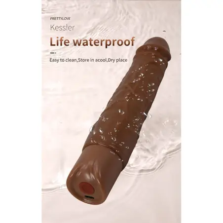 Kessler Dildo Vibrador Realista 10 Modos de Vibración