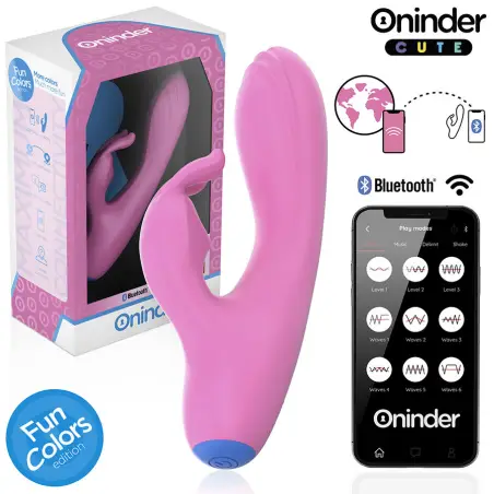 ONINDER CUTE - LOVE BUNNY VIBRADOR PUNTO G Y CLITORIS - APP MUNDIAL GRATUITA