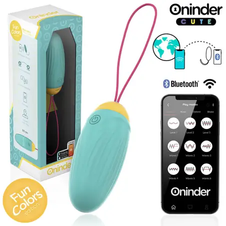 Love Pleasure Huevo Vibro-Gemas Rotadoras Silicona - APP