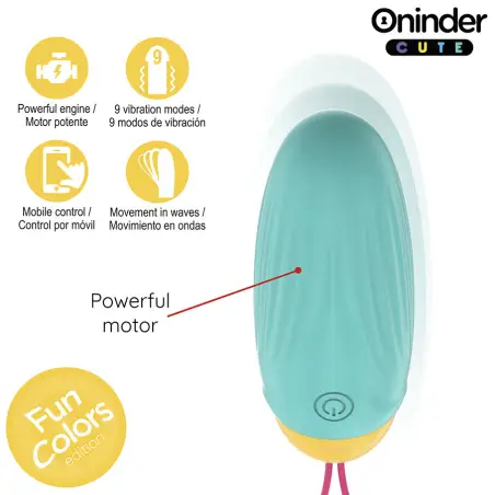 Love Pleasure Huevo Vibro-Gemas Rotadoras Silicona - APP