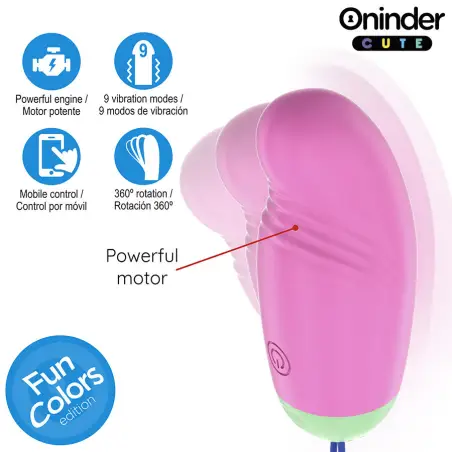 Love Pleasure Huevo Vibro-Rotador 360 Silicona - APP Mundial