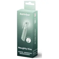 SATISFYER - NAUGHTY KISS ESTIMULADOR CLÍTORIS POR ONDAS VERDE AGUA 2