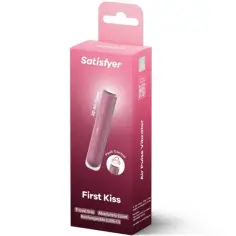 SATISFYER - FIRST KISS ESTIMULADOR CLÍTORIS POR ONDAS GRANATE 2