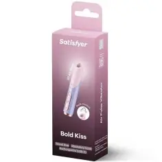 SATISFYER - BOLD KISS ESTIMULADOR CLÍTORIS POR ONDAS ROSA / VIOLETA 2