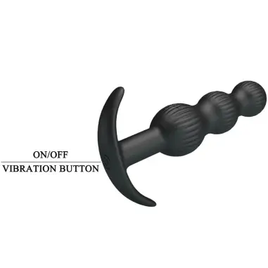Sidney Vibrador Anal 10 Vibraciones Negro | Pretty Love
