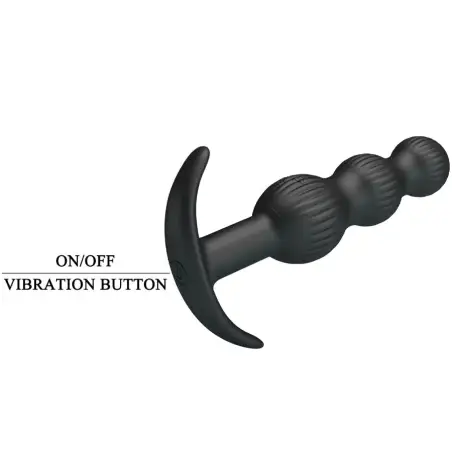 Sidney Vibrador Anal 10 Vibraciones Negro | Pretty Love